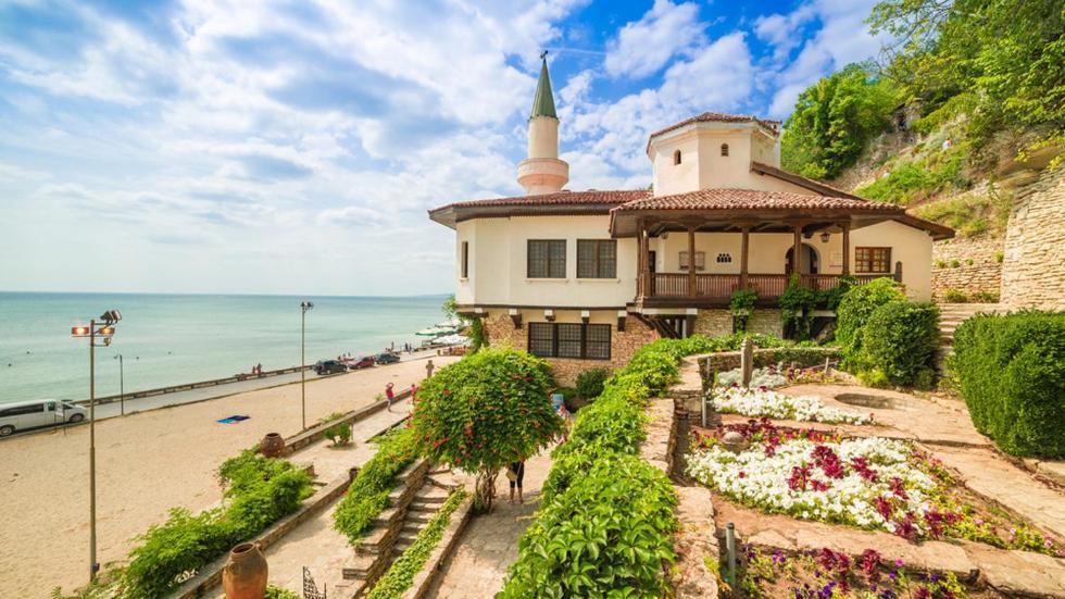 Sea Square Hotel Balchik Esterno foto